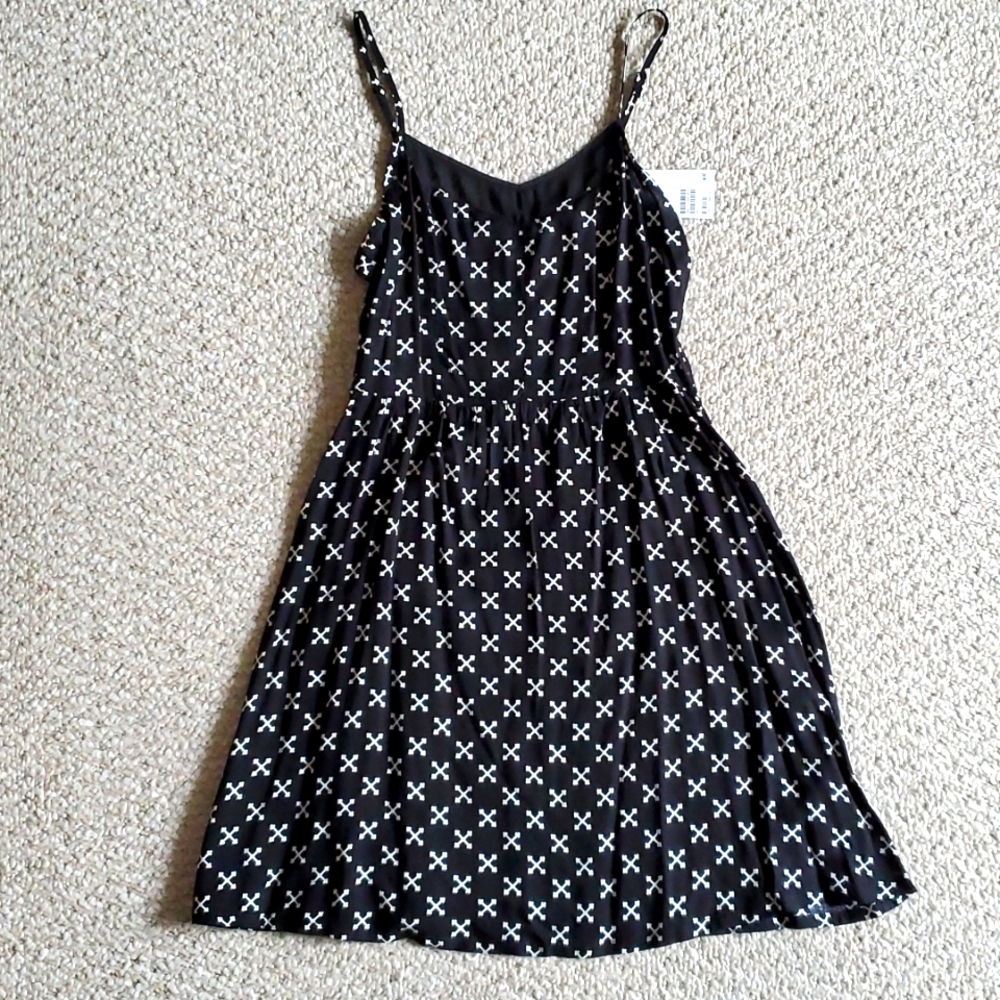 H&M Cross Print Slip Dress